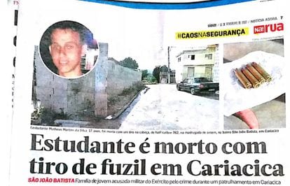 Reprodução do jornal Notícia Agora