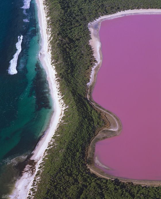 Lago Hillier, na Austrália