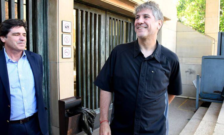 O ex-vice-presidente Amado Boudou no momento de sua prisão em dezembro.