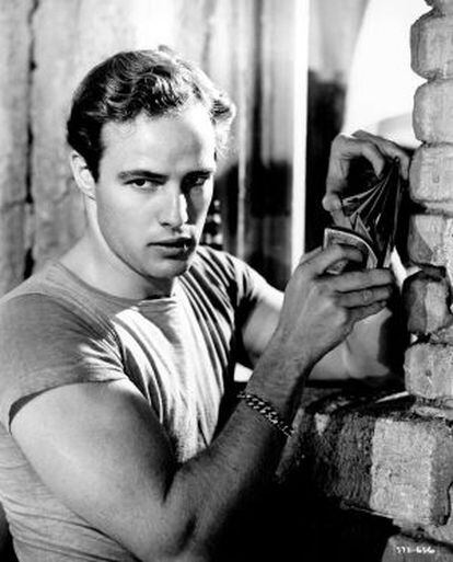 Marlon Brando, no filme de Elia Kazan 'Um bonde chamado desejo'.