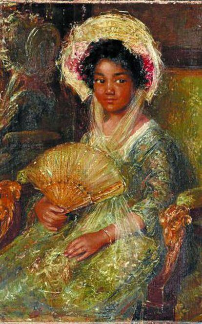 ‘Jovenzinha negra” (1895-1922), quadro a óleo do pintor holandês Simon Maris