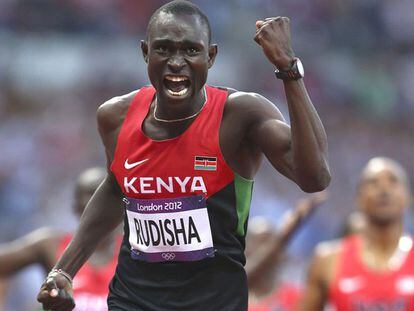 David Rudisha celebra sua vitória em Londres 2012. / Vídeo: Quênia propõe não ir aos Jogos Olímpicos pelo zika.