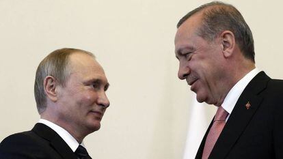 Vladimir Putin e Tayyip Erdogan
