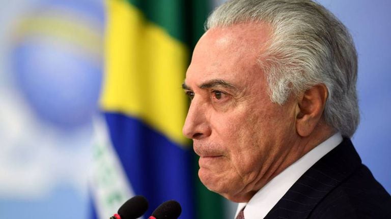 Michel Temer discursa no Palácio do Planalto no dia 11 de julho.