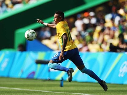Neymar durante semifinal contra Honduras.