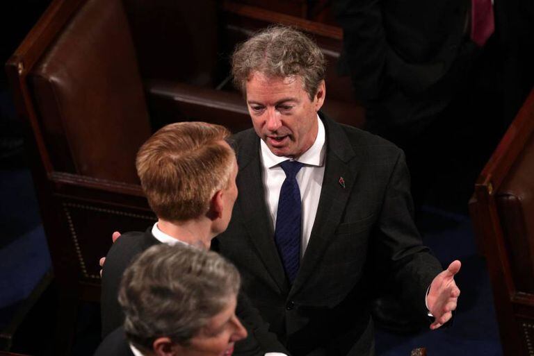 O senador Rand Paul, em 30 de janeiro.