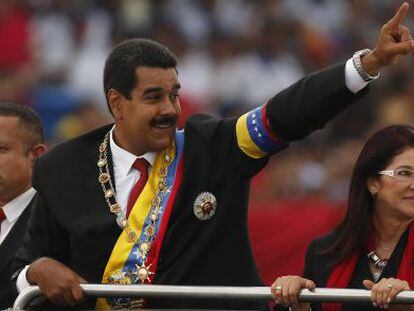 Nicolás Maduro e Cilia Flores.