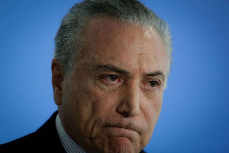 Michel Temer no último dia 02 em Brasília.