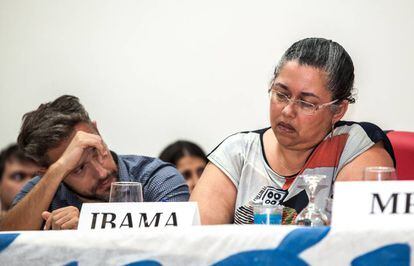 Suely Araújo, presidente do IBAMA, e Hugo Loss, gerente do IBAMA em Altamira.