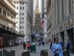 Calle en la que se encuentra la Bolsa de Nueva York, en una fotografía del 15 de julio.