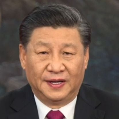 This video grab taken on January 25, 2021, from the website of the World Economic Forum shows China's President Xi Jinping speaking from Pekin as he opens an all-virtual World Economic Forum, which usually takes place in Davos, Switzerland. - Chinese President Xi Jinping opened the World Economic Forum, as his country still appears on track to emerge stronger from the coronavirus pandemic that continues to wreak havoc elsewhere. In virtual format because of the pandemic, this week's event is headlined: "A Crucial Year to Rebuild Trust." (Photo by - / World Economic Forum (WEF) / AFP) / RESTRICTED TO EDITORIAL USE - MANDATORY CREDIT "AFP PHOTO / WORLD ECONOMIC FORUM" - NO MARKETING - NO ADVERTISING CAMPAIGNS - DISTRIBUTED AS A SERVICE TO CLIENTS