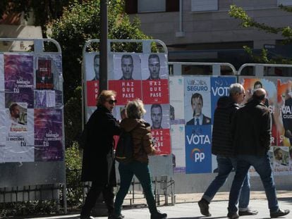 Cartazes eleitorais em Madri. 