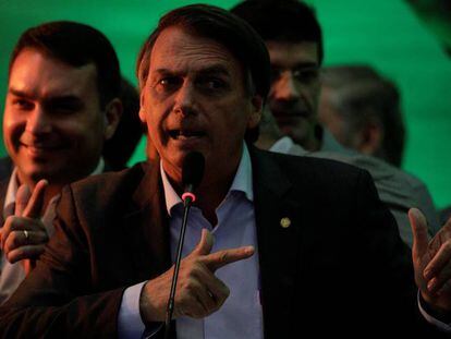 Jair Bolsonaro, no dia 22, no Rio.