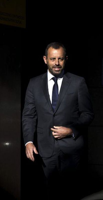 Rosell, esta manhã na Audiência Nacional espanhola.