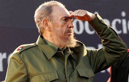 Fidel Castro na Argentina, em 2006.
