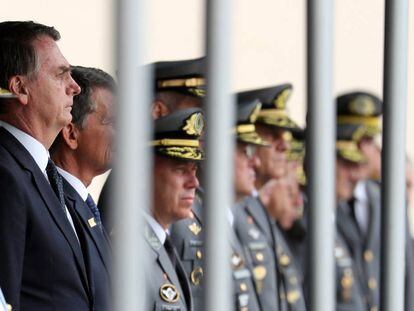 O presidente eleito Jair Bolsonaro, na formatura da Academia Militar das Agulhas Negras, em 1º de dezembro em Rezende (RJ).