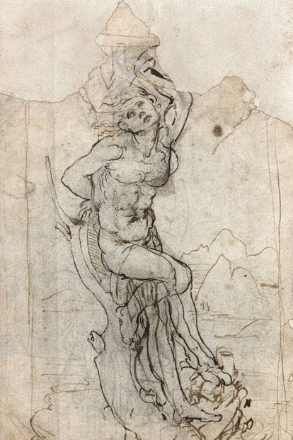 ‘São Sebastião” (circa 1482) atribuído a Leonardo Da Vinci.