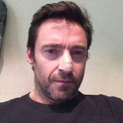 A foto que Hugh Jackman publicou em sua conta de Instagram.