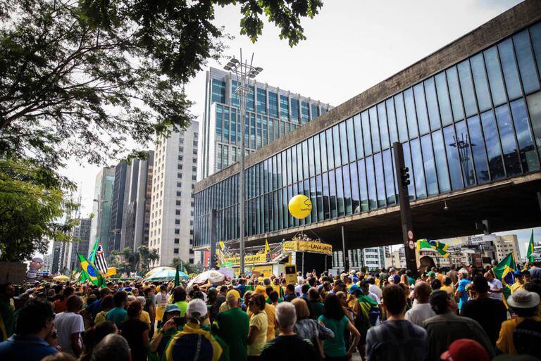 Manifestação na Avenida Paulista, em São Paulo