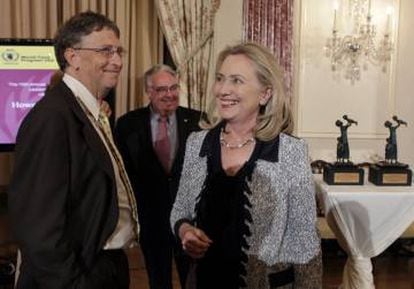 Bill Gates e Hillary Clinton em 2011