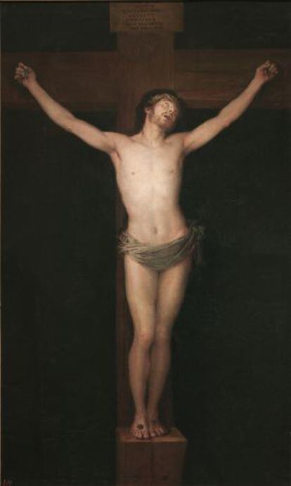 Francisco de Goya pintou o 'Cristo crucificado' em 1780 e apresentou-o para sua admissão na Real Academia de Bellas Artes de San Fernando.