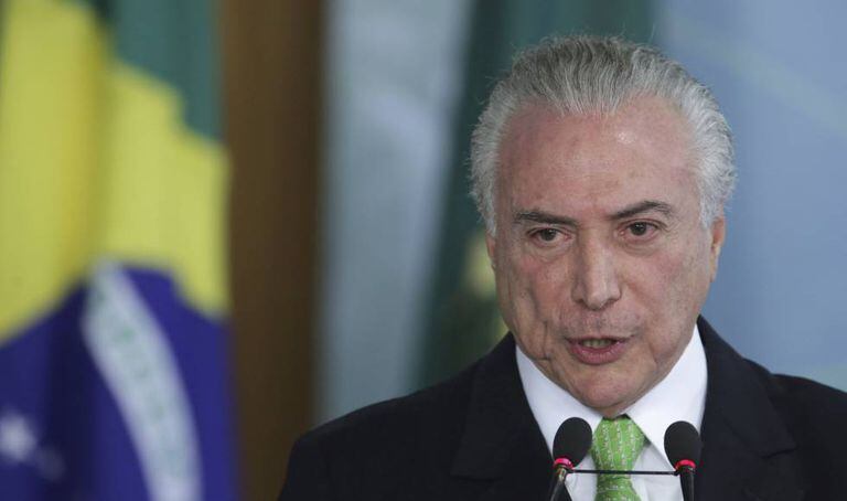 Michel Temer em cerimônia no Palácio do Planalto no dia 5 de junho.