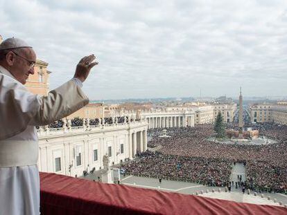 O Papa, na celebração do Natal.