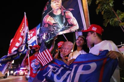 Simpatizantes de Trump em Miami, em 3 de novembro.