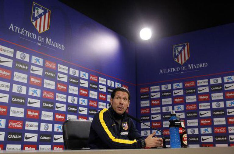 O técnico do Atlético de Madri, o argentino Simeone.