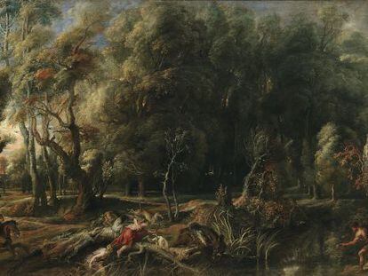 A tela Atalanta e Meleagro, de Rubens.