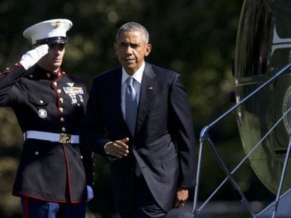 Obama, na quarta-feira no jardim da Casa Branca