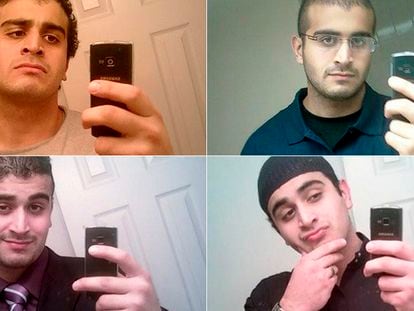 Autorretratos do assassino de Orlando, Omar Mateen.