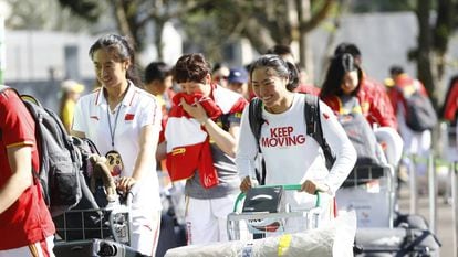 Parte da delegação chinesa já desembarcou na Vila Olímpica, no Rio.
