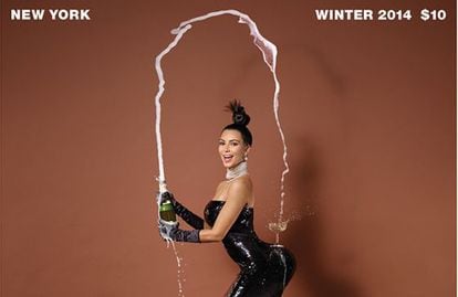 Capa da revista 'Paper' protagonizada por Kim Kardashian.