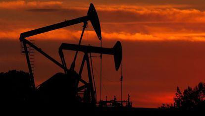 Um poço de petróleo na Colômbia.