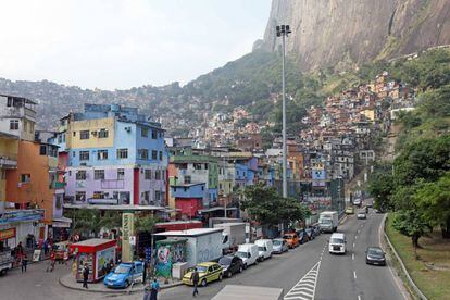 Favela da Rocinha, no Rio de Janeiro.