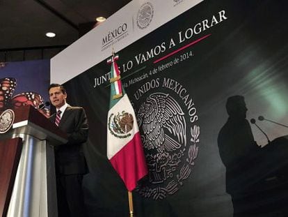 Enrique Peña Nieto, em Morelia.