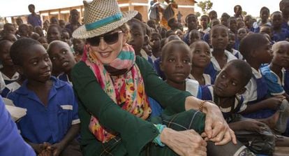 Madonna, em sua viagem ao Malawi em novembro passado.