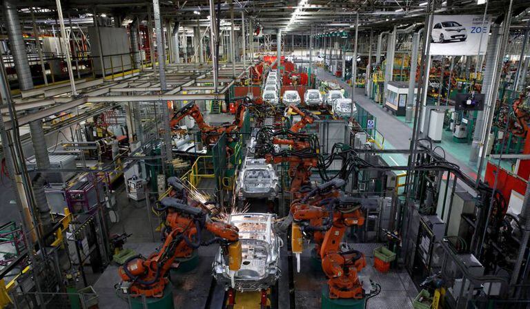 Fábrica da Nissan e da Renault, perto de Paris.