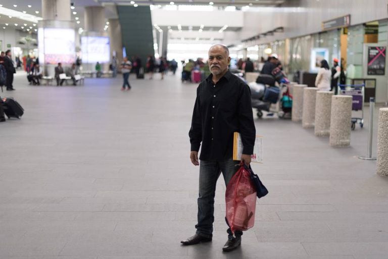 Efraín Fragoso, de 56 anos, foi deportado dos Estados Unidos.