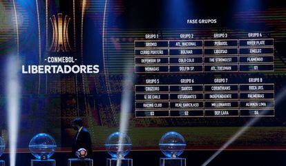 Os grupos da Libertadores 2018.