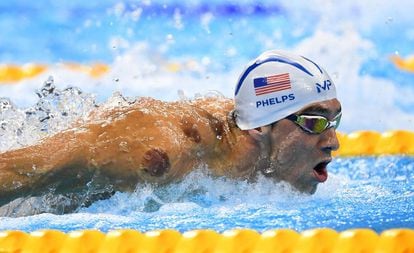 Phelps na prova de 200m borboleta nesta segunda-feira