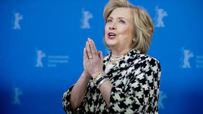 Hillary Clinton nesta terça-feira no Festival de Berlim.