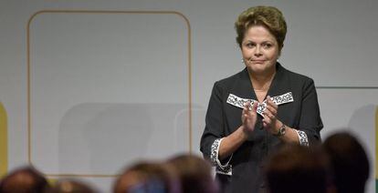 A presidenta Dilma, que publicamente defende a opera&ccedil;&atilde;o da PF.