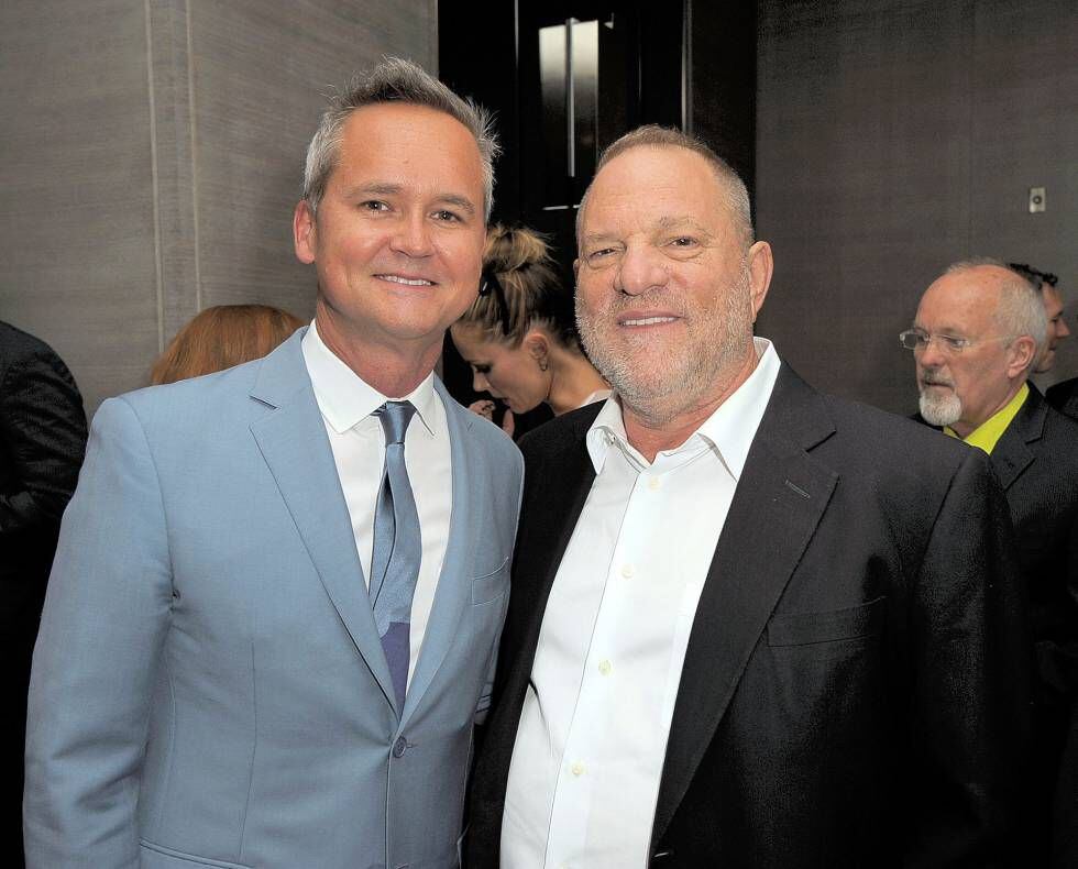 Roy Price (esquerda) e Harvey Weinstein, em Nova York, neste ano.