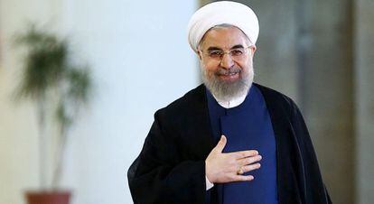 O presidente do Irã, Hasan Rohani, na terça-feira passada em Teerã.