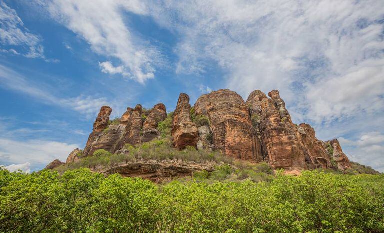Parque Nacional da Serra da Capivara, no Piauí, um patrimônio mundial da Unesco ameaçado pela falta de recursos.
