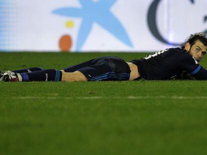Bale na partida contra o Valencia.