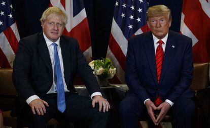Trump se reúne com Boris Johnson na Assembleia Geral da ONU.