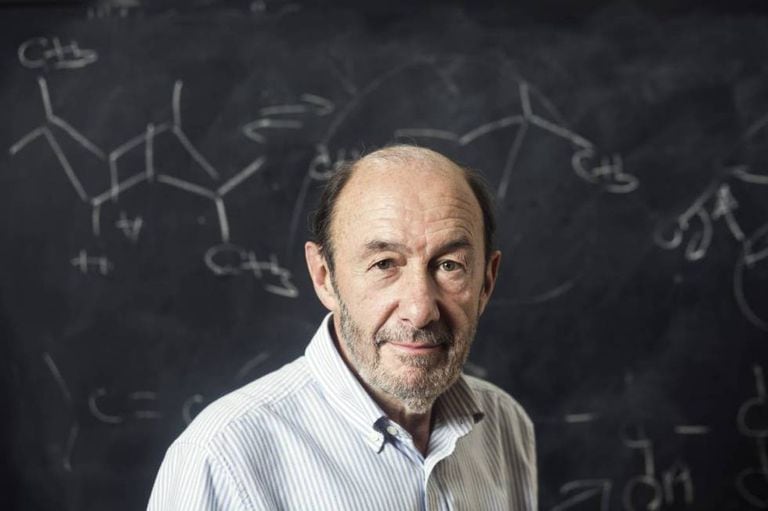 Alfredo Pérez Rubalcaba, na faculdade de Química da Universidade Complutense de Madri, onde dava aulas, em foto de 2016.